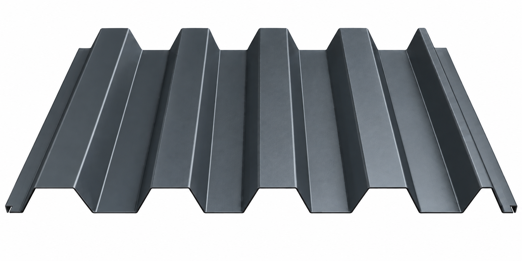 Профнастил цветной Ral 7024 НС44 0.55x1000